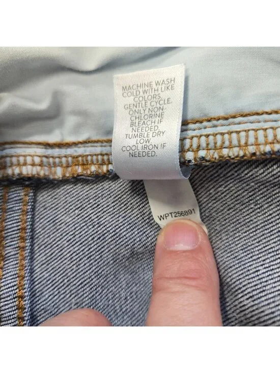 J.Jill Denim High-Rise Boot Cut Jeans Dark Wash Size 14R Cotton Blend Stretch - Picture 14 of 14